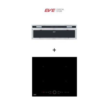 ชุดเซต เตาฝังแม่เหล็กไฟฟ้า 4 หัว + เครื่องดูดควันแบบฝัง EVE รุ่น HB60-4INDBRIDGE/TCR + HBI-SKYLINE-75 BLACK สีดำ เตาขนาด 60 เซนติเมตร เครื่องดูดควันขนาด 75 เซนติเมตร_12